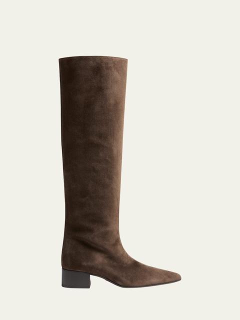 KHAITE Andee Suede Knee Boots