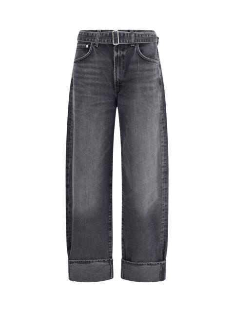AGOLDE Cuffed Taper Wide Jeans