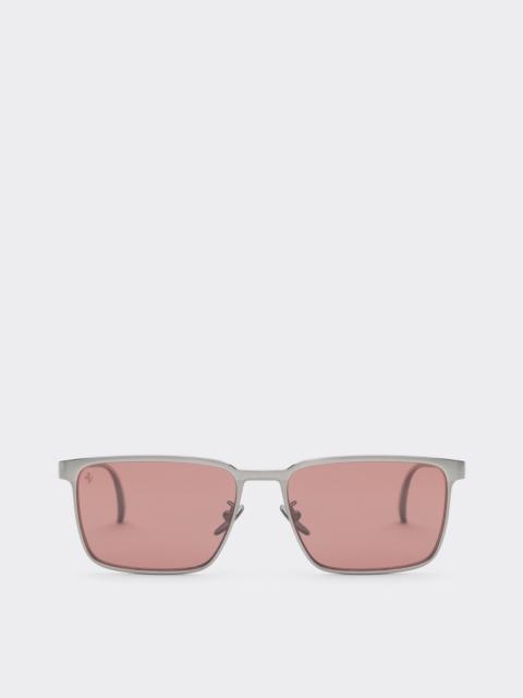 Ferrari Ferrari sunglasses in gunmetalmetal with red polarized lenses