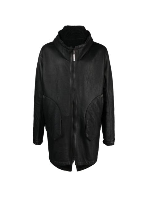 Isaac Sellam zip-up hooded coat