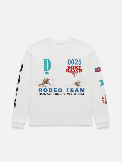 DUKE + DEXTER Duke Rodeo Team Vintage White Waffle Top