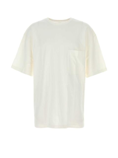 Lemaire Lemaire Men White Cotton Blend Boxy Oversize T-Shirt