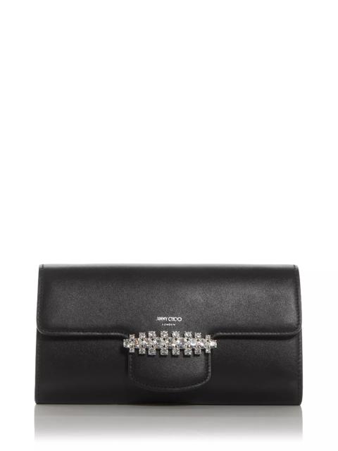 JIMMY CHOO Bing Leather Wallet on Chain