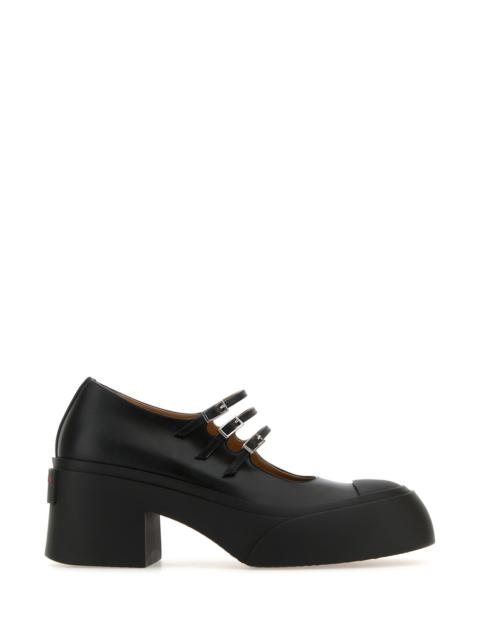 Marni Black leather Pablo Mary Jane pumps