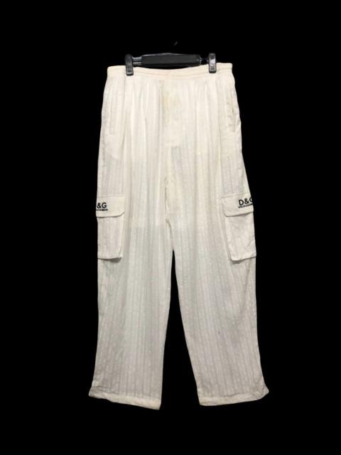 Vtg🔥D&G Cotton Linen Drawstring Hbt Style Cargo Pants