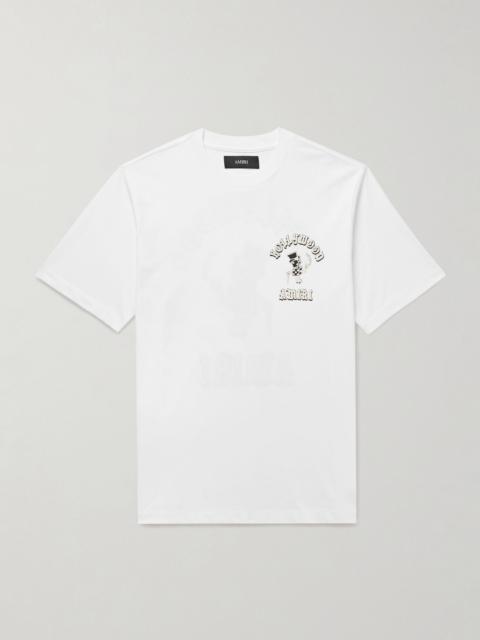 AMIRI Magic Man Logo-Print Cotton-Jersey T-Shirt White