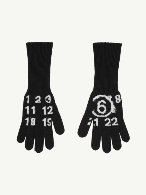 MM6 Maison Margiela Numeric Wool Gloves