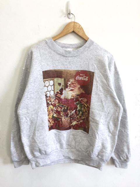Other Designers Vintage - Vtg 1993 Coke Christmas Santa Sweatshirt Jumper