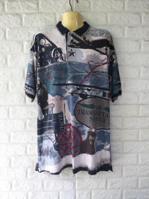 Other Designers Vintage Cotton Traders Sport All Overprint Polos