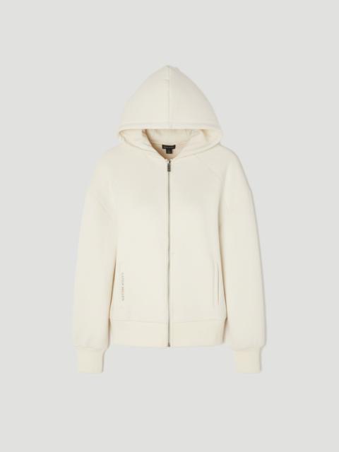 KAREN MILLEN Premium Luxe Lounge Cosy Jersey Zip Up KM Branded Hooded Jumper