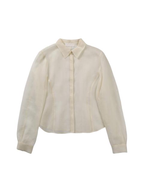 Amomento Sheer Slim Fit Shirt 'Ivory'