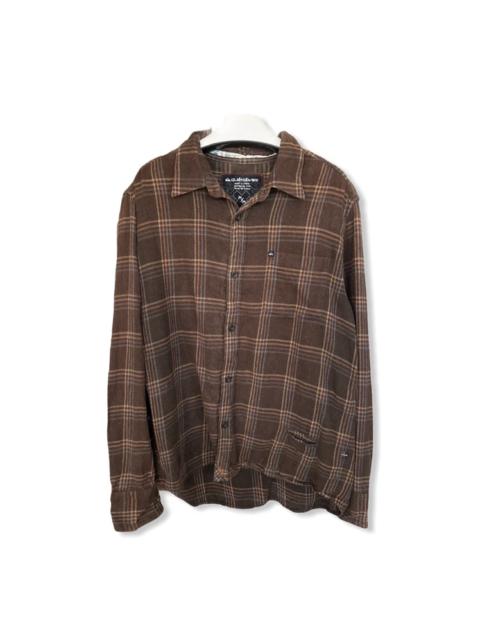 Other Designers Flannel - Vintage Quiksilver Checked Plaid Tartan Flannel Shirt 👕