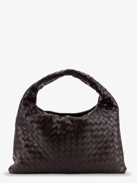 Bottega Veneta Bottega Veneta Hop Leather Shoulder Bag With Woven Effect