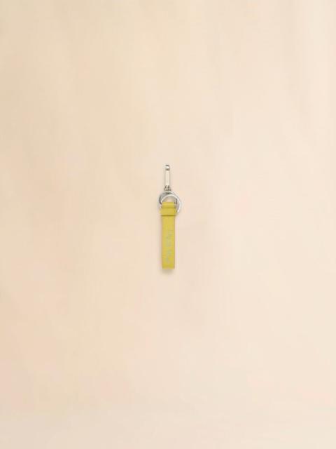 Marni YELLOW LEATHER KEYRING WITH MARNI MENDING EMBROIDERY