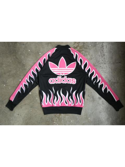 Other Designers Adidas × Jeremy Scott - Adidas - Jeremy Scott - S/S 11 - Pink Flames Bomber Jacket