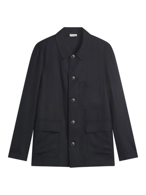 Dries Van Noten Dries Van Noten Pinstripe Worsted Wool Jacket