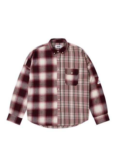 PALACE PATCHY FLANNEL SHIRT RED