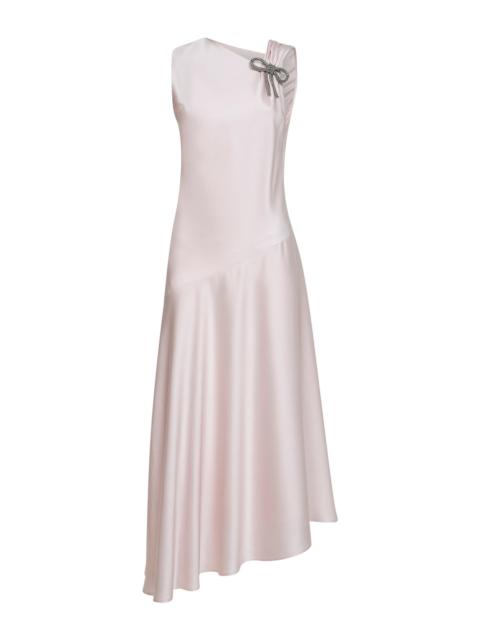 Jil Sander Jil Sander Women Ballerina Pink Envers Satin Evening Dress