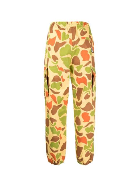 BILLIONAIRE BOYS CLUB CAMOUFLAGE-PRINT ELASTICATED TROUSERS
