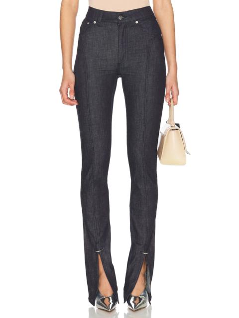 MUGLER Split Hem Straight Leg