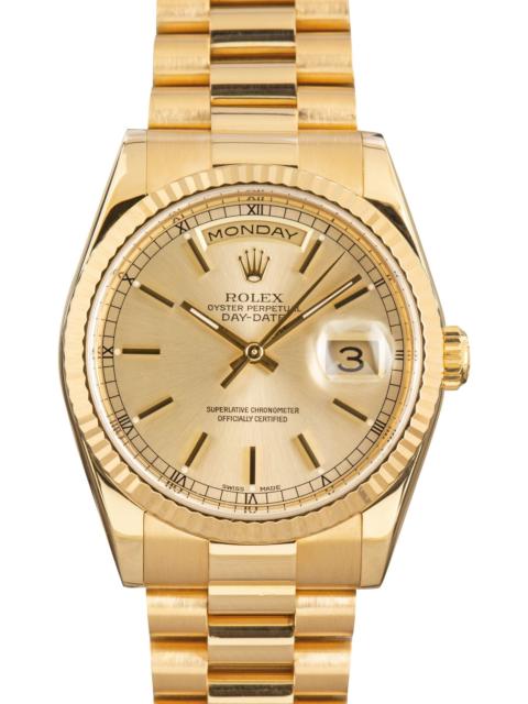 ROLEX Rolex Day-Date 36 Ref 118238 Champagne Index Dial