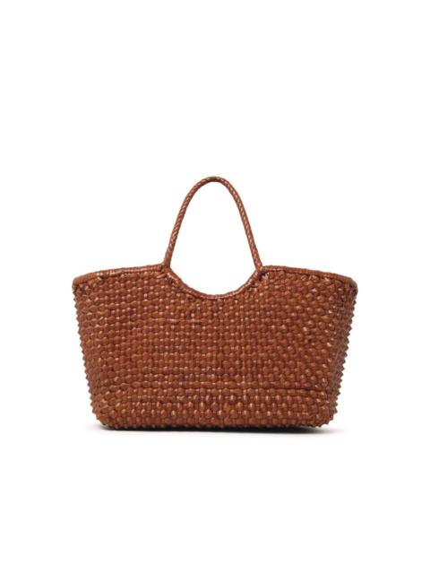 DRAGON DIFFUSION Dragon Diffusion 'Nantucket Cactus' 'Tan - Black Edges' Brown Leather Bag Women