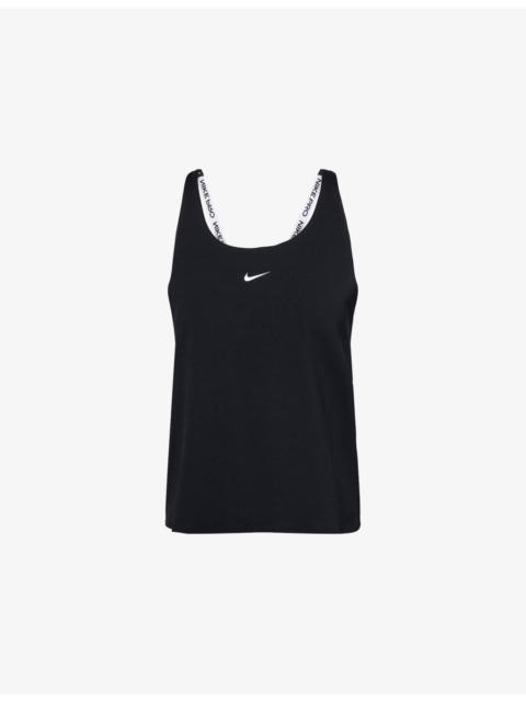 Nike Halterneck Cut-Out Stretch-Jersey Top