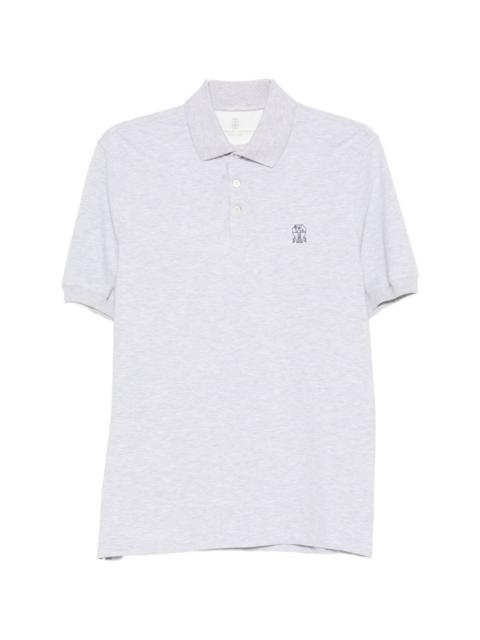 Logo cotton polo shirt