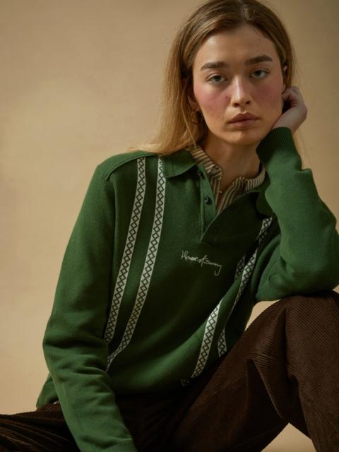 House of Sunny STRIPE KNITTED RUGBY SHIRT