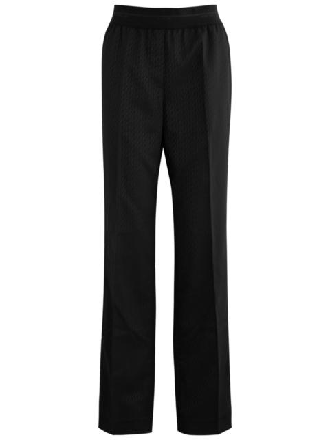Helmut Lang Helmut Lang Car Logo-jacquard Straight-leg Woven Trousers