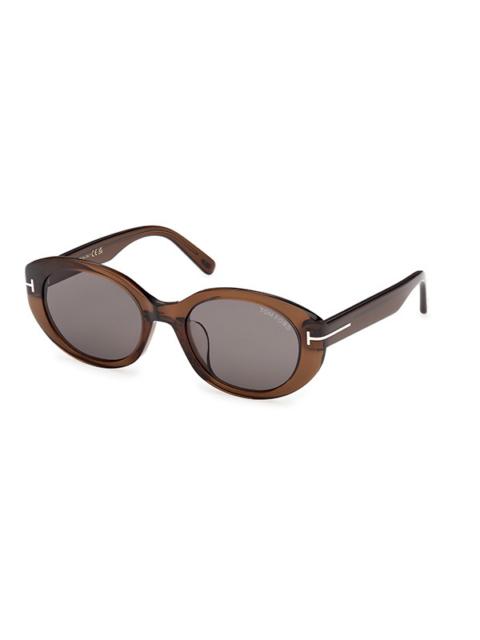 TOM FORD Tom Ford Smoke Oval Ladies Sunglasses FT1292-K 45A 54