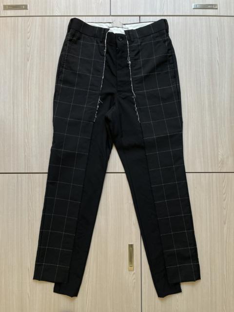 Comme des Garçons Homme Plus SS17 Deconstructed Grid Trousers