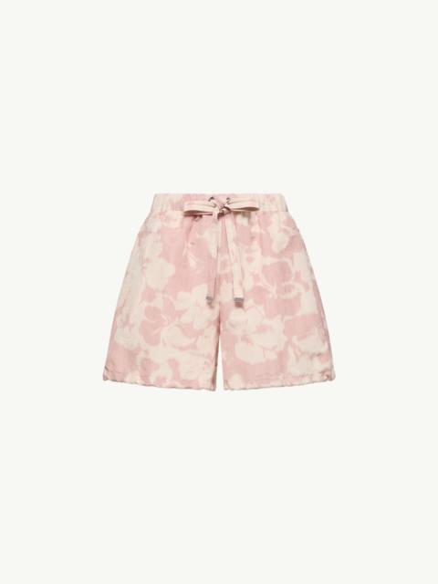 Moncler Floral Print Chiné Shorts