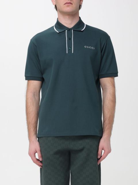 GUCCI Gucci Polo Shirt Men Petroleum Blue