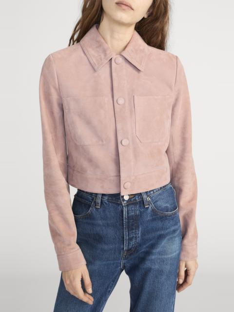FRAME FRAME The Small Suede Jacket in Mauve at Nordstrom