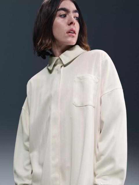 Nike Nike Women's Sportswear Jacquard Striped Button Down Top