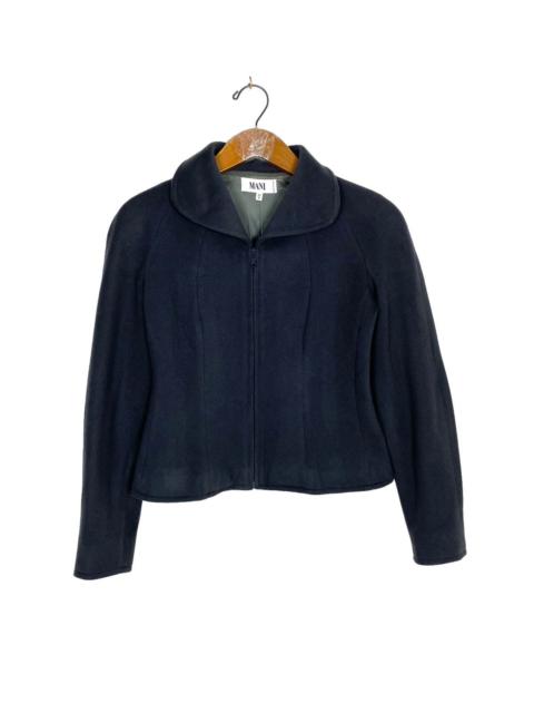 Other Designers Vintage - Rare‼️ Vtg Mani Wool Zipper Jacket Made in Italy Lampo Zip