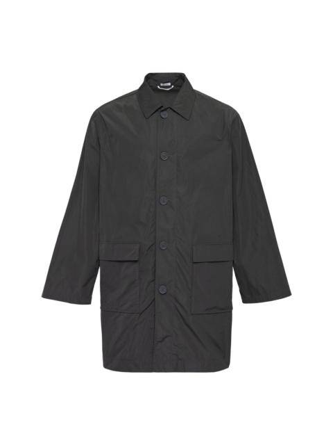 Thom Browne Packable Smock With Logo Print Coat