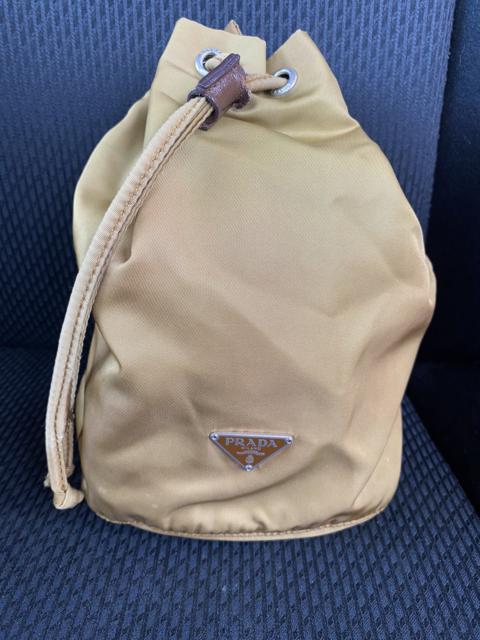 Authentic Prada Nyalon Dawstring Mini Bucket Bag