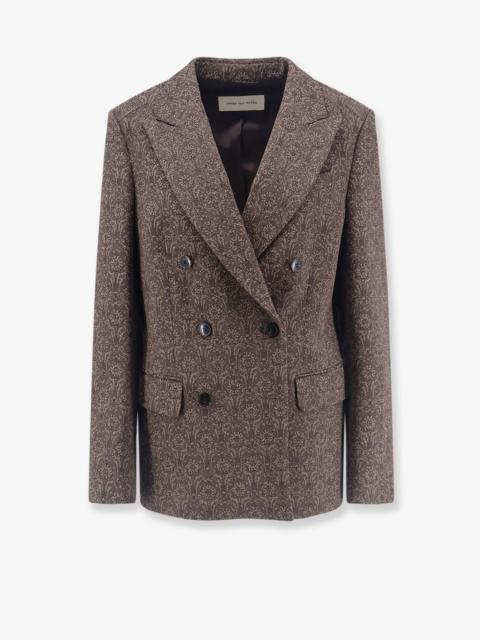 Dries Van Noten Dries Van Noten Women Barrysta Wool And Cotton Blazer