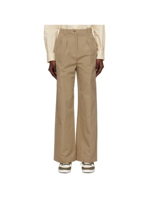 A.P.C. Beige Tressie Trousers