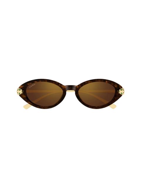 Cartier Cartier Ct0634s Panthère De Cartier 002 Havana Gold Brown Sunglasses