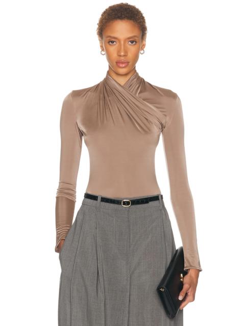 MUGLER Long Sleeve High Neck Bodysuit