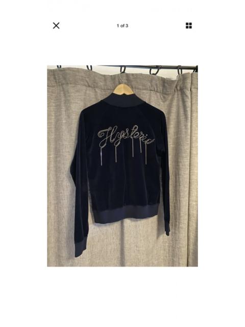 Hysteric Glamour Velour Silver Detailing Bomber