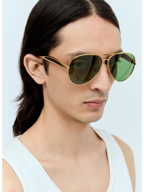 Bottega Veneta Men Sardine Aviator Sunglasses