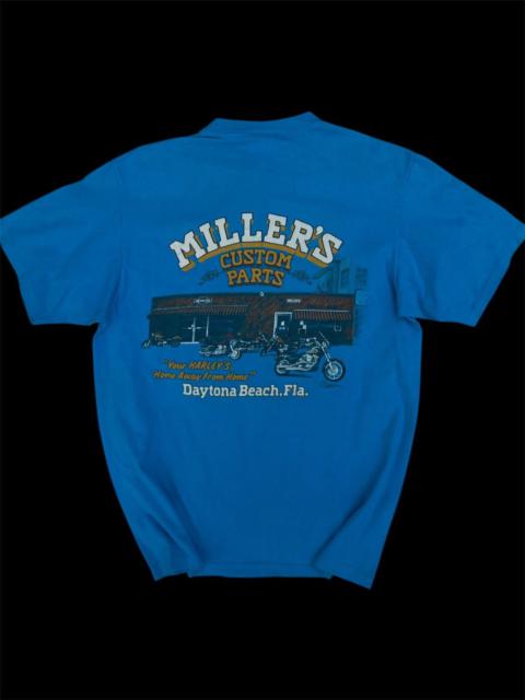 Other Designers vintage harley davidson miller’s custom parts single stitch
