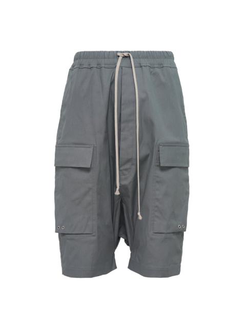 Rick Owens Cargo Pods Heavy Cotton Poplin Shorts