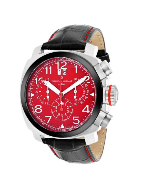 Other Designers Christian Van Sant Grand Python Chronograph Quartz Red Dial Men's Watch CV3AU9