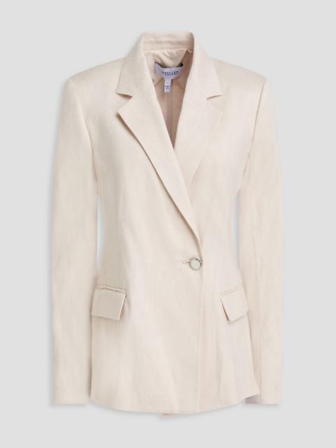 DEREK LAM 10 CROSBY Mateo linen-blend twill blazer