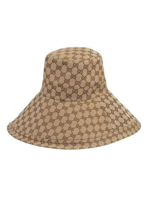 GUCCI Gucci GG Canvas Wide Brim Hat 'Beige/Ebony' 631958-KQW00-9700